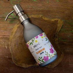   Prémium Kéz és Testápoló - Mandarin - 300ml  (tejüveg, rozsdamentes kinyomó)