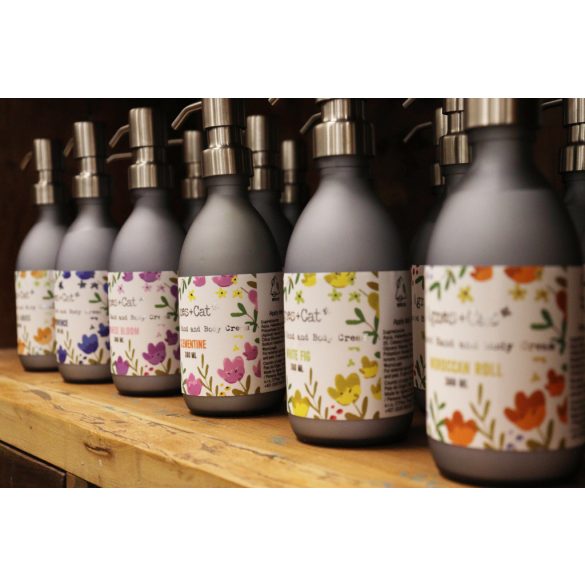 Prémium Kéz és Testápoló - Mandarin - 300ml  (tejüveg, rozsdamentes kinyomó)