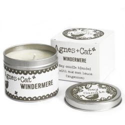   Szójaviasz Illatgyertya Fémdobozban- Windermere/200g, ajándékcsomagolás