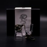 "Bottom Up" likőrös pohár (50ml) - Mitikus lények - antik bronz