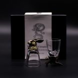 "Bottom Up" likőrös pohár (50ml) - Mitikus lények - antik bronz