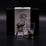 "Bottom Up" likőrös pohár (50ml) - Mitikus lények - antik bronz