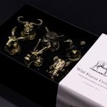 "Bottom Up" likőrös pohár (50ml) - Mitikus lények - antik bronz