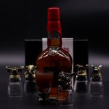 "Bottom Up" likőrös pohár (50ml) - Mitikus lények - antik bronz