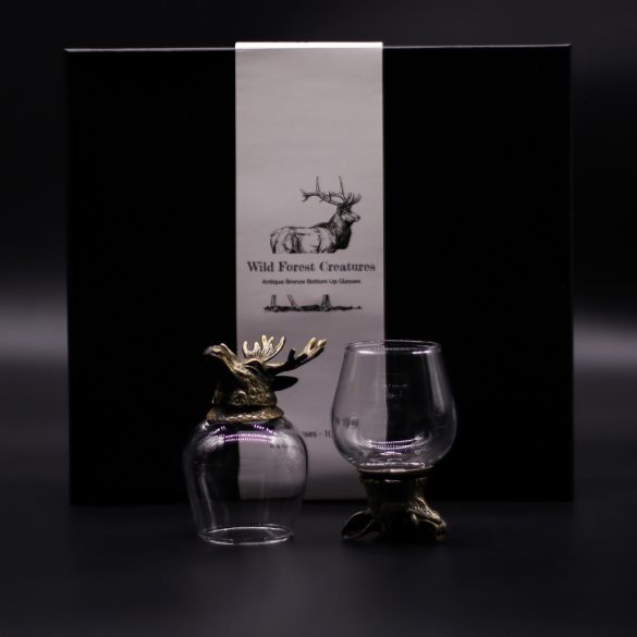 "Bottom Up" pohár (100ml) - Vad erdei lények - antik bronz