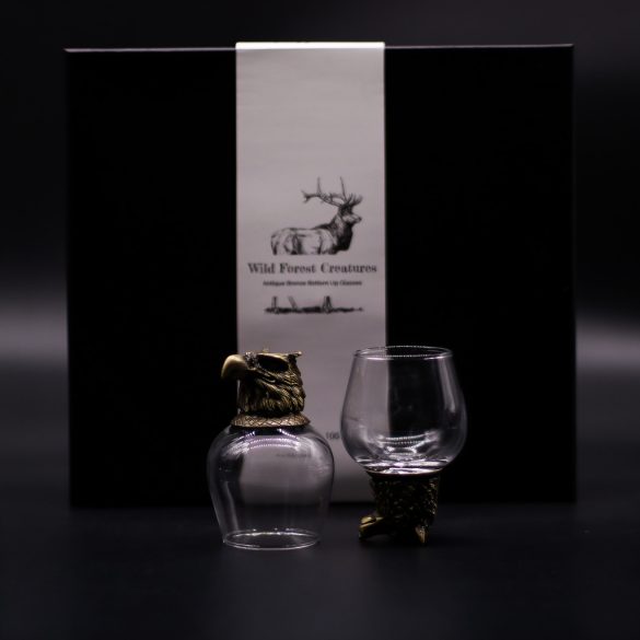 "Bottom Up" pohár (100ml) - Vad erdei lények - antik bronz