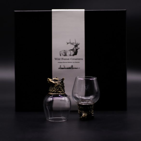 "Bottom Up" pohár (100ml) - Vad erdei lények - antik bronz