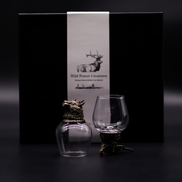 "Bottom Up" pohár (100ml) - Vad erdei lények - antik bronz