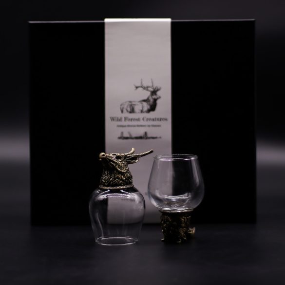 "Bottom Up" pohár (100ml) - Vad erdei lények - antik bronz