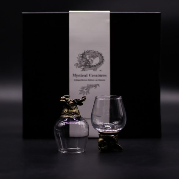 "Bottom Up" pohár (100ml) - Mitikus lények - antik bronz