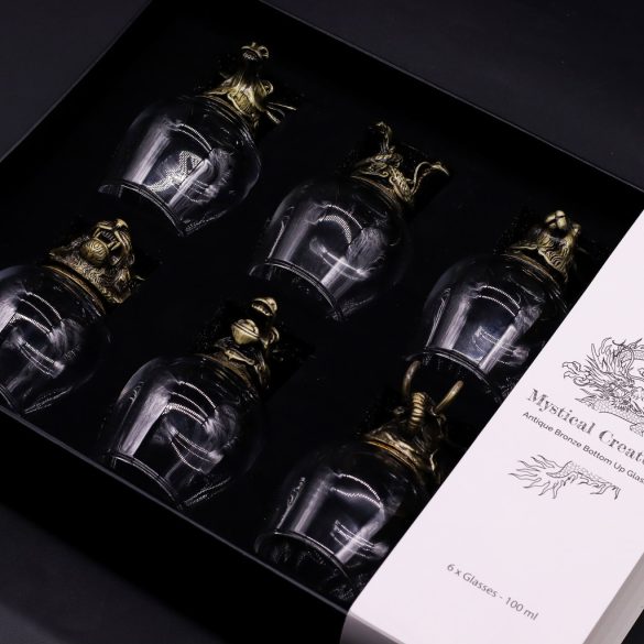 "Bottom Up" pohár (100ml) - Mitikus lények - antik bronz