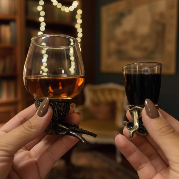 "Bottom Up" pohár (100ml) - Mitikus lények - antik bronz