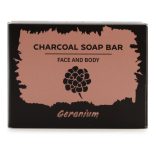 Aktív Szenes Szappan 85g - Geranium