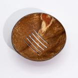 Natúr Kókusz Szappantartó - Kerek - 11cm