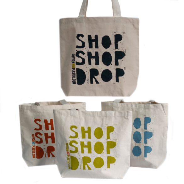 ÖKO Pamutvászon táska -  Shop Shop Drop (4 különböző színben)