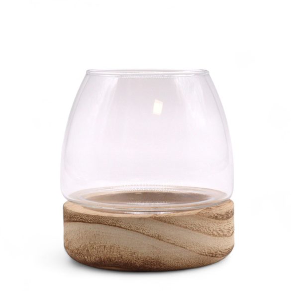 Mini Terrárium Natúr Tung Fával - 10x10cm