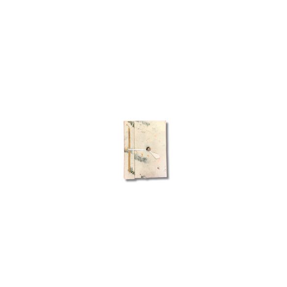 Mini Lokta Papír Napló - Virágmintás (12x8cm) 40 oldal