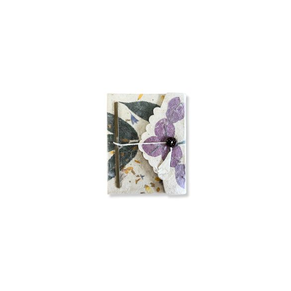 Közepes Lokta Papír Napló - Bougainvillea (15x12cm) - 45 oldal