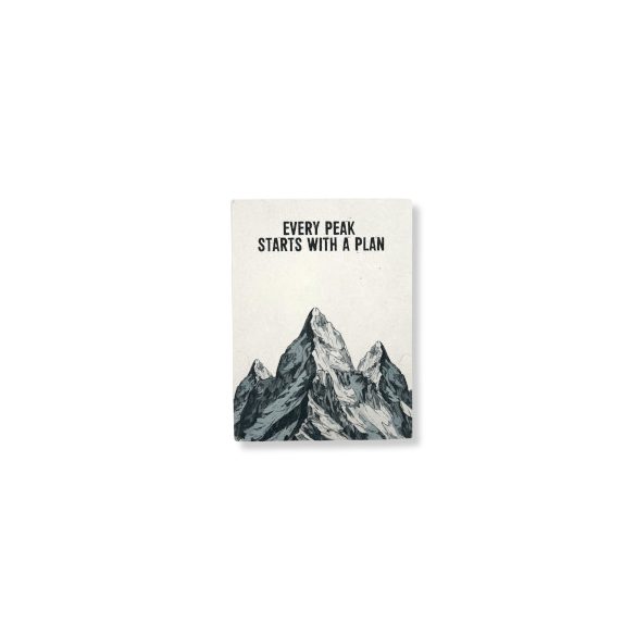 Nagy Lokta Papír Napló - Inspiráció (21x15cm) - 45 oldal - Every Peak - könyvjelzővel