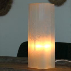 Szelenit Négyzetes Lámpa 25cm - Az Élet Fája