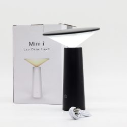   Érintőlámpa - Fekete Gomba- állítható - USB (C) - tölthető (2000 Watt)