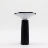 Érintőlámpa - Fekete Gomba- állítható - USB (C) - tölthető (2000 Watt)